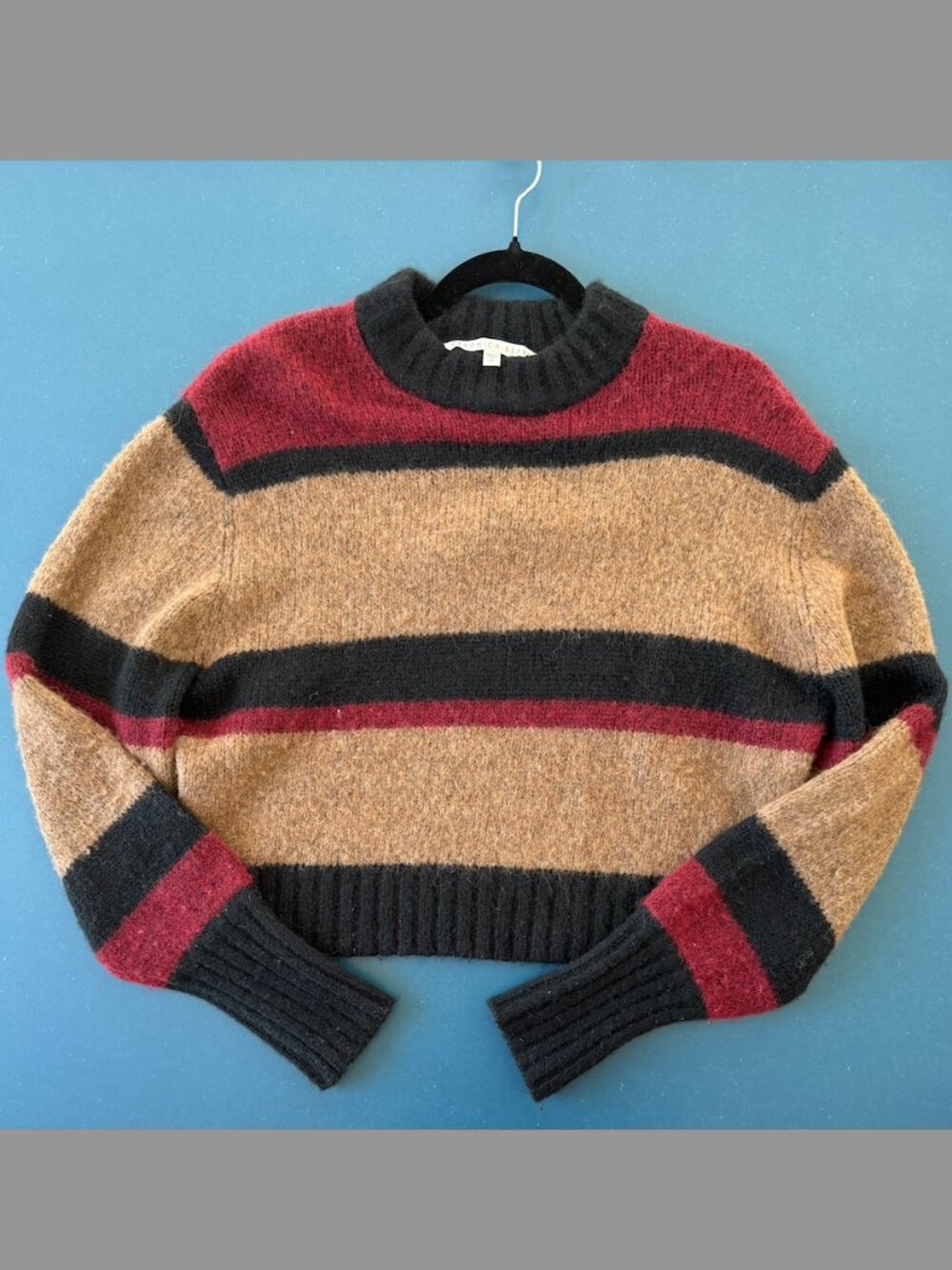 Knitted Veronica Brand Multicolored Crew Neck Sweater | X-Small